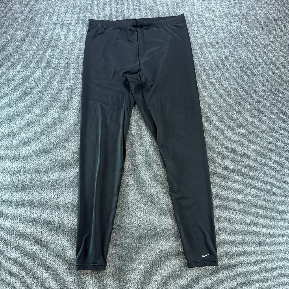 Nike Team Black Compression Leggings Seamless Athletic Tights Large L(12-14) Run